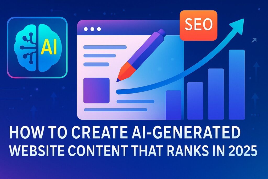 How to Create AI-Generated Website Content That Ranks in 2025 A Complete Guide for Smart Creators