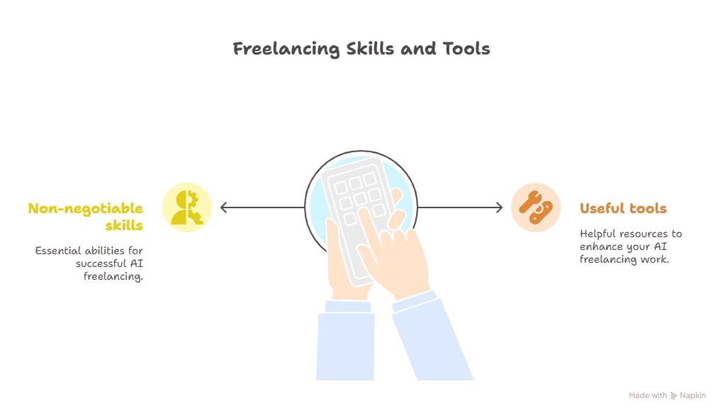 Core skills & tools you need to start freelancing with AI